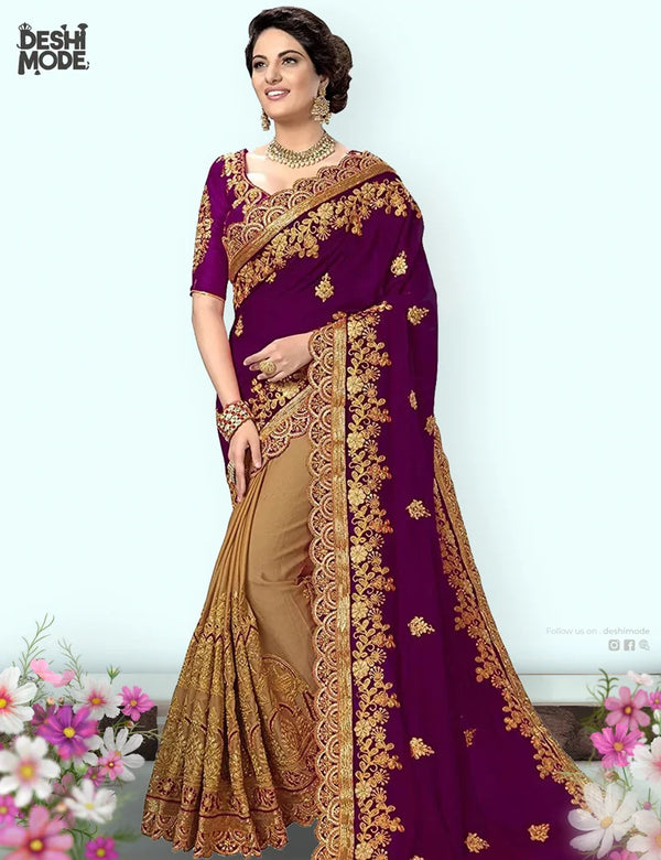 Deshi Mode Premium Embroidered Sharee DS-06-PR