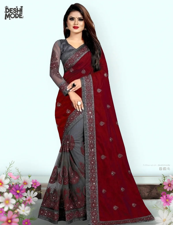 Deshi Mode's Ultimate Georgette Sharee DS-07-MR