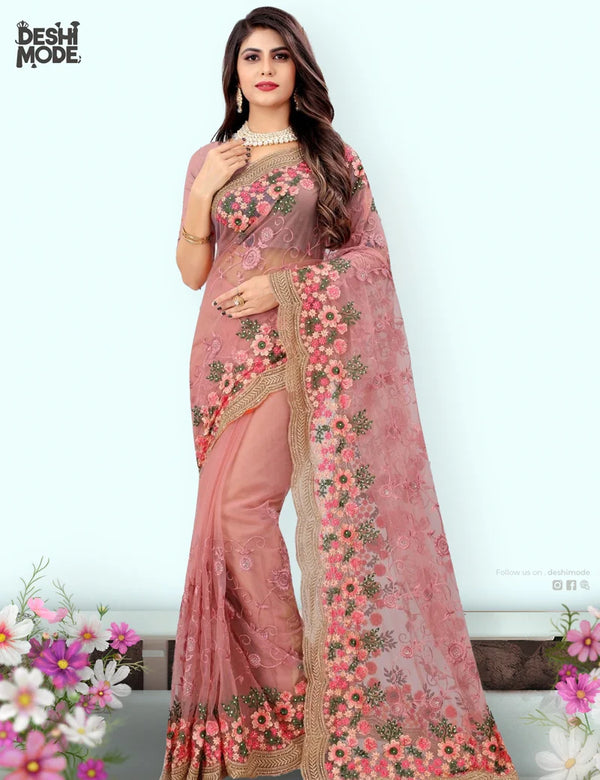 Deshi Mode Premium Embroidered Sharee DS-10-NU
