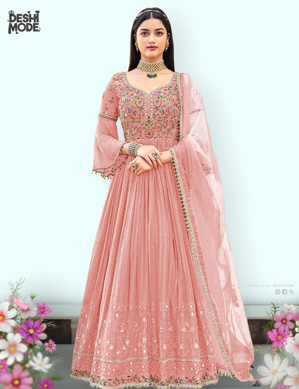 Premium Unstitched Designer Gown DM-18-PI