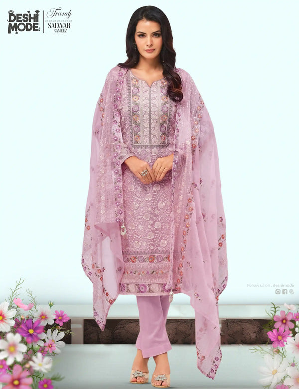 Premium Unstitched Soft Georgette Suit for Every Occasion DM-12-Lp